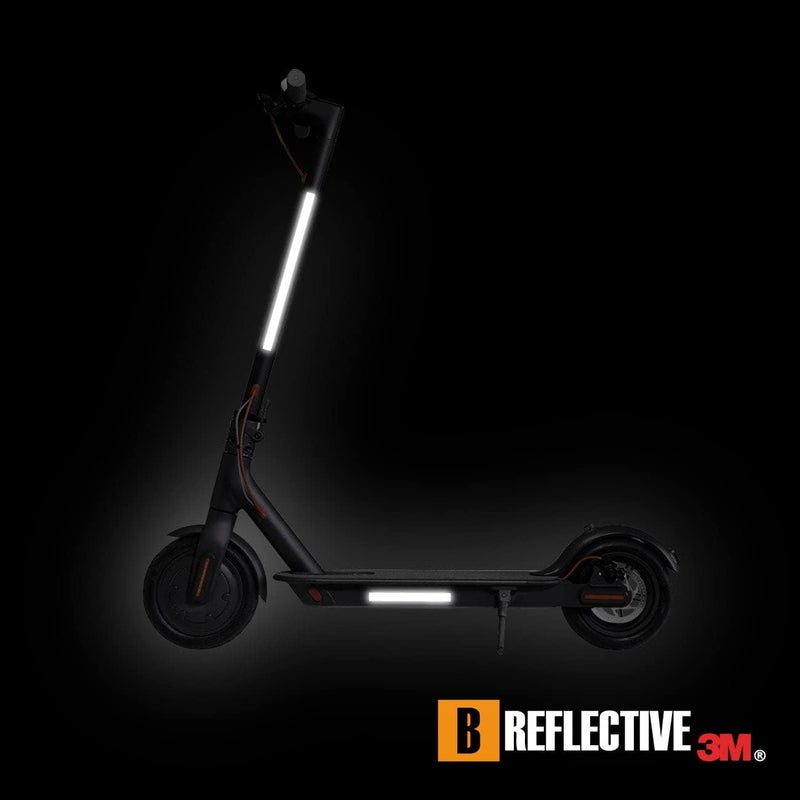 B REFLECTIVE Set of 8 Retro Reflective Stickers for Scooters, Bikes, Motorcycles,... - Multi Support Strips - High Visibility - 3M Technology™ - Maximum grip - Image 4