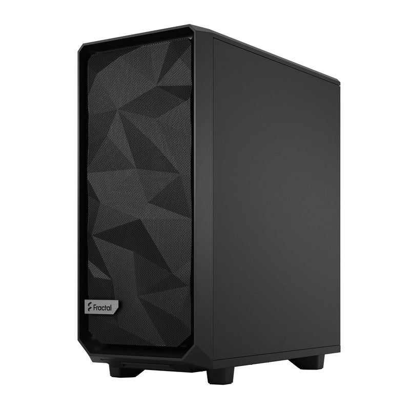 Fractal Design صندوق كمبيوتر ميد تاور فركتال ديزاين ميشيفي 2 كومباكت أسود ATX مرن عالي التدفق مع نافذة زجاجية مصفحة داكنة - Image 2