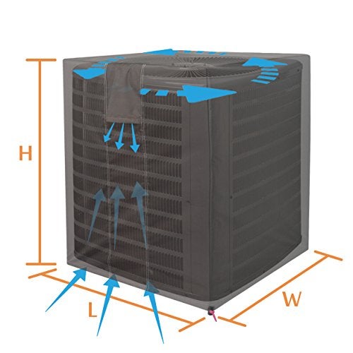 JEACENT Air Conditioner Covers for Outside Units Central AC Covers 26x26x32 inches - Image 2