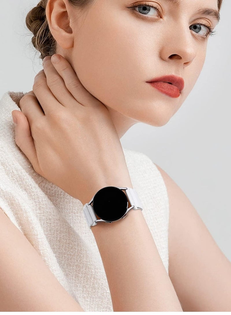 حزام من النايلون بحلقة 20 مم لساعة Samsung Gear Sport/Watch6/Watch 4/Watch 5 /Watch 5 Pro /S2 classic/active 2 40 مم 44 مم/Amazfit GTS 2/3/ GTS 4/4 Mini/Bip 3/Pro/GTS 2 mini /GTS 2e/بيب يو - Image 4