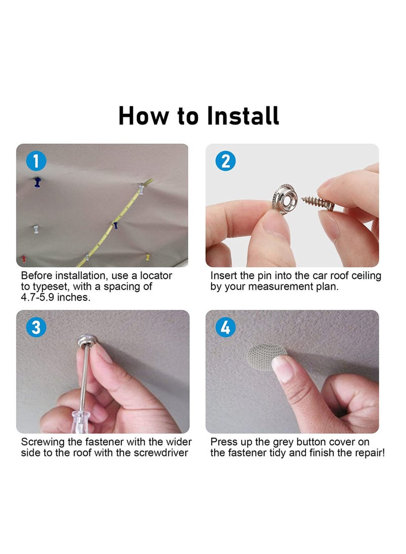 general 100pcs Inner Ceiling Cloth Falls Off to Repair Fixed Buckle - Image 5