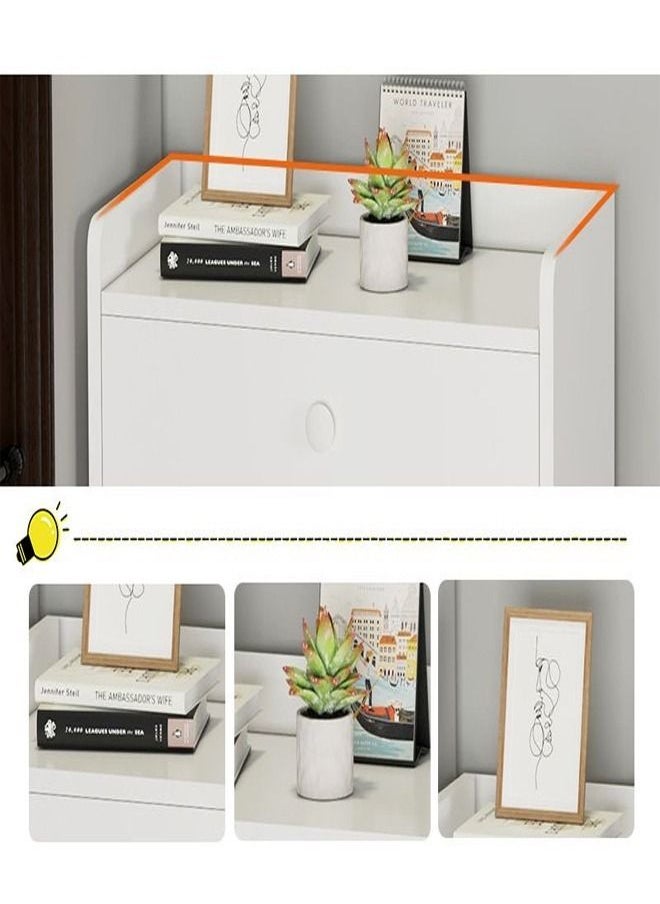 C&C Home - Multi Layers Shoe Rack with Storage Drawer and Changing Stool 105 x 24 x 116 cm - Image 1