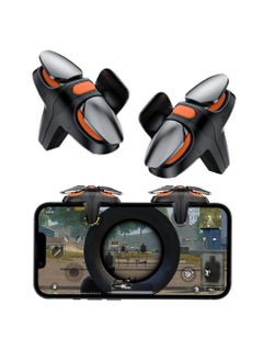 2 Pack Mobile Game Controllers, Pubg Phone Triggers Rapid-Fire High Frequency Click Double Sensitive Aim & Shoot Gaming Keys Buttons for Pubg Compatible with iPhone Android