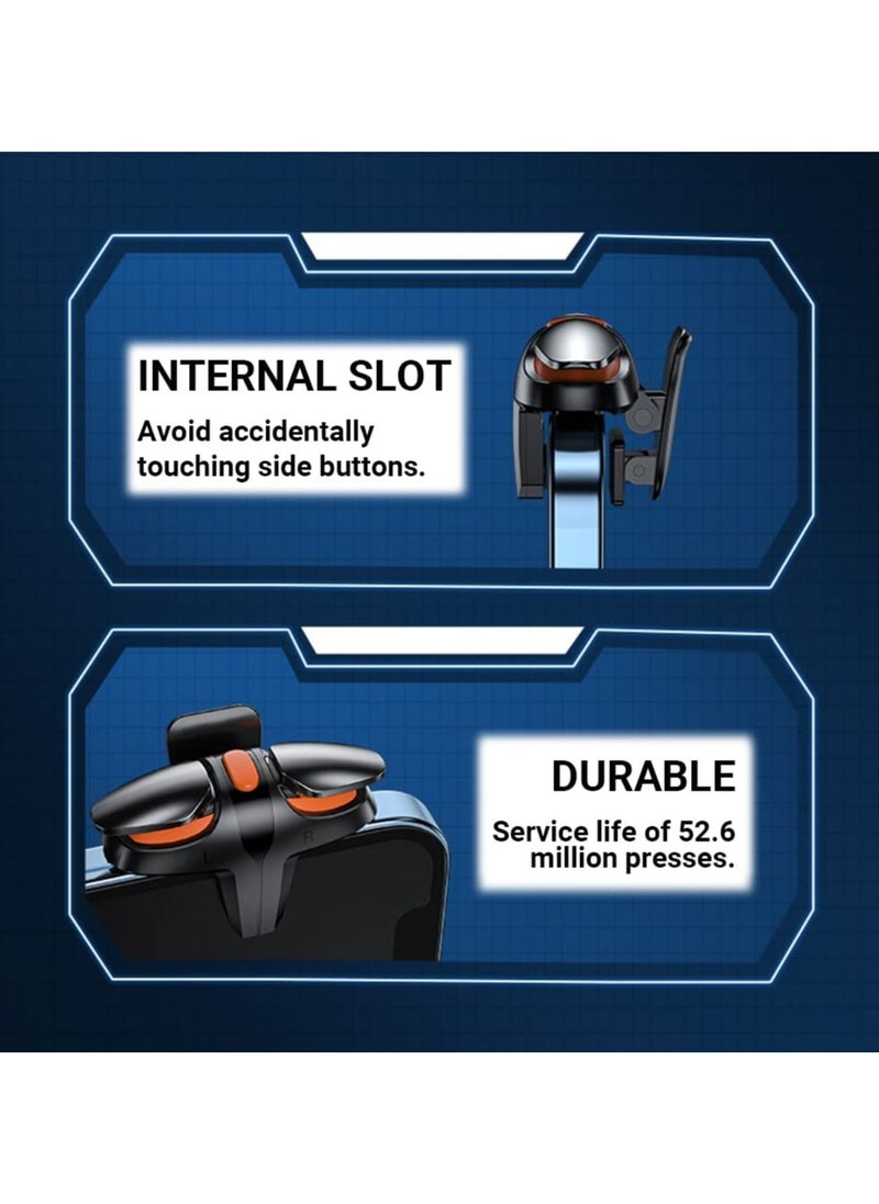 KASTWAVE - 2 Pack Mobile Game Controllers, Pubg Phone Triggers Rapid-Fire High Frequency Click Double Sensitive Aim & Shoot Gaming Keys Buttons for Pubg Compatible with iPhone Android - Image 1