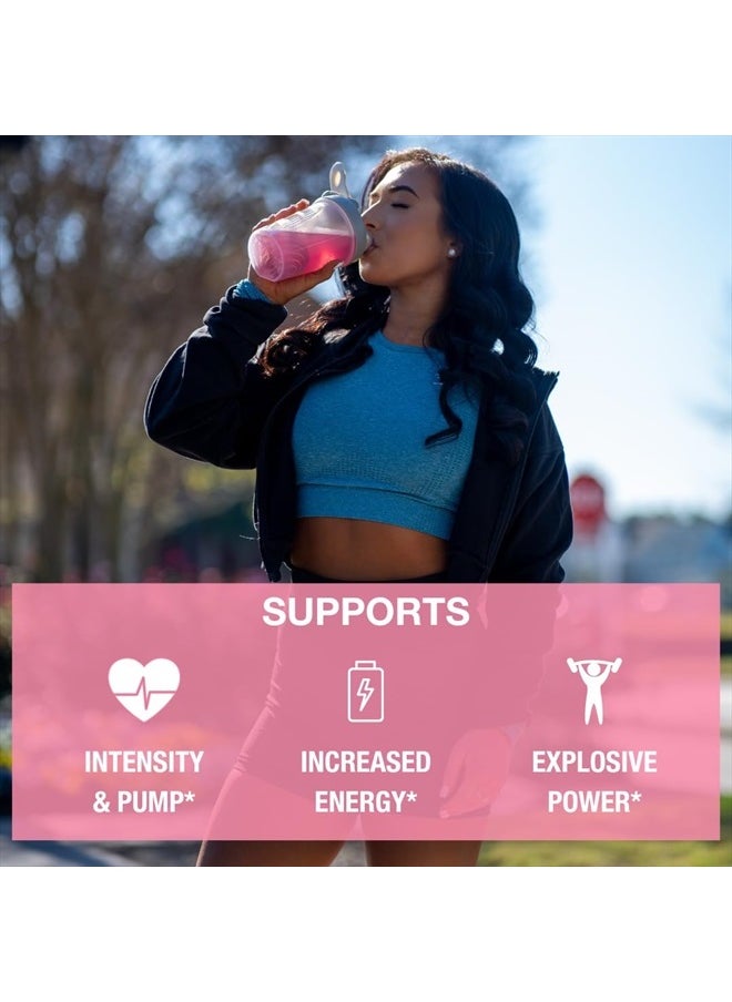 Honey Badger - Pre Workout Powder, Keto Vegan Preworkout for Men & Women with Vitamin C for Immune Support, Beta Alanine & Caffeine, Sugar Free Natural Energy Supplement, Pink Lemonade, 30 Servings - Image 1