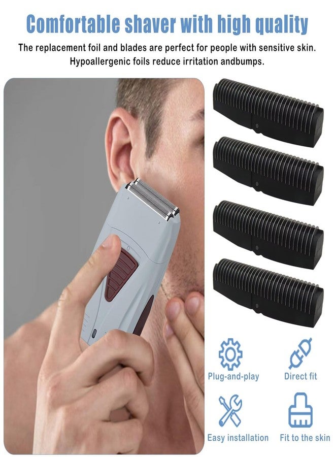 GRABOTE Updated 4-Pack Foil Shaver Replacement Blades for Baby-liss FXFS2 - Image 4