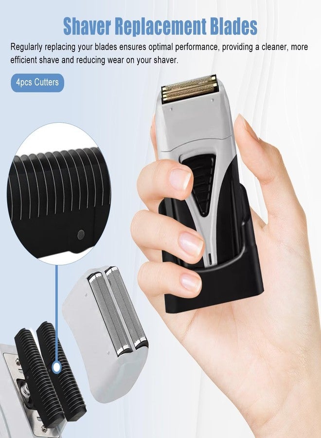GRABOTE Updated 4-Pack Foil Shaver Replacement Blades for Baby-liss FXFS2 - Image 5