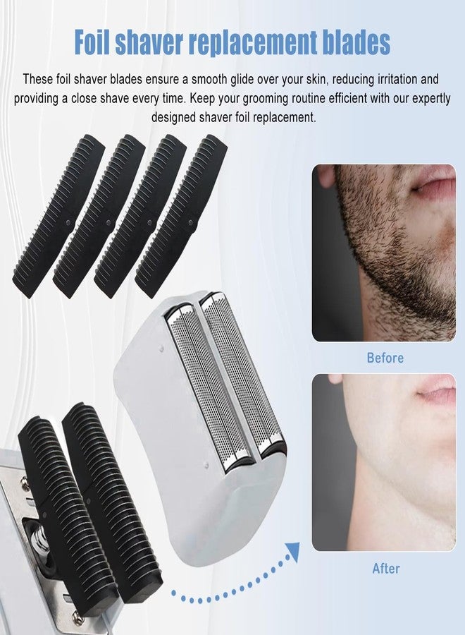 GRABOTE Updated 4-Pack Foil Shaver Replacement Blades for Baby-liss FXFS2 - Image 3