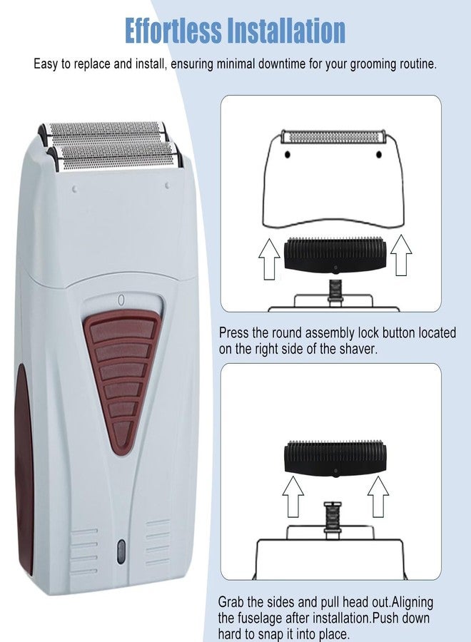 GRABOTE Updated 4-Pack Foil Shaver Replacement Blades for Baby-liss FXFS2 - Image 2