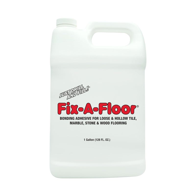 Fix-A-Floor The Original Loose Tile Repair Adhesive - Tile, Porcelain, Ceramic, Marble, Stone & Wood Floor Repair Adhesive - 1 Gallon Jug - Image 1
