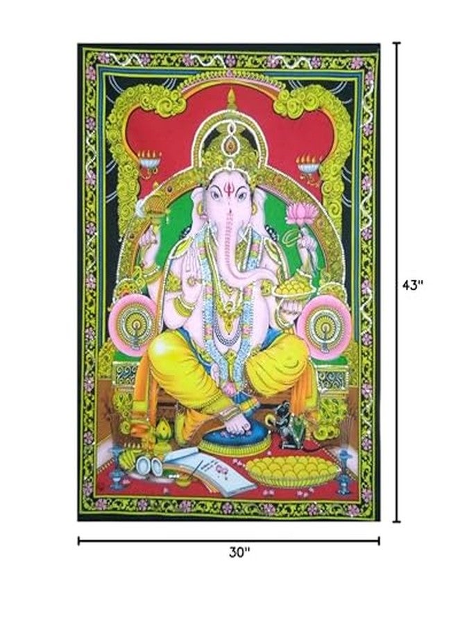 DIYANA IMPEX Lord Ganesh 43" X 30" Tapestry - Image 2