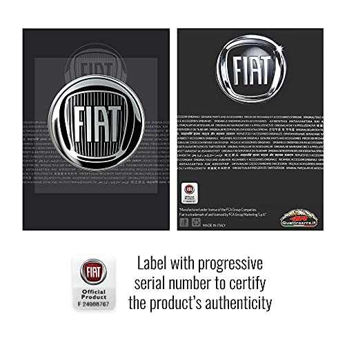 Fiat 21229 Official 3D Sticker Black Logo 48 mm - Image 4