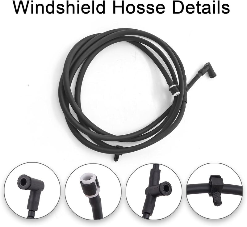 YIENAKFUN Windshield Washer Nozzle Hose Repair Kit for Ford Super Duty F250 F350 F450 (2011-2016) - Image 4