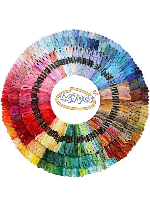 Athena’s Elements Embroidery Thread | Rainbow Themed Embroidery Floss for Friendship Bracelet String, Cross Stitch Thread, Crafting Arts Embroidery Strings, Friendship Bracelet Thread
