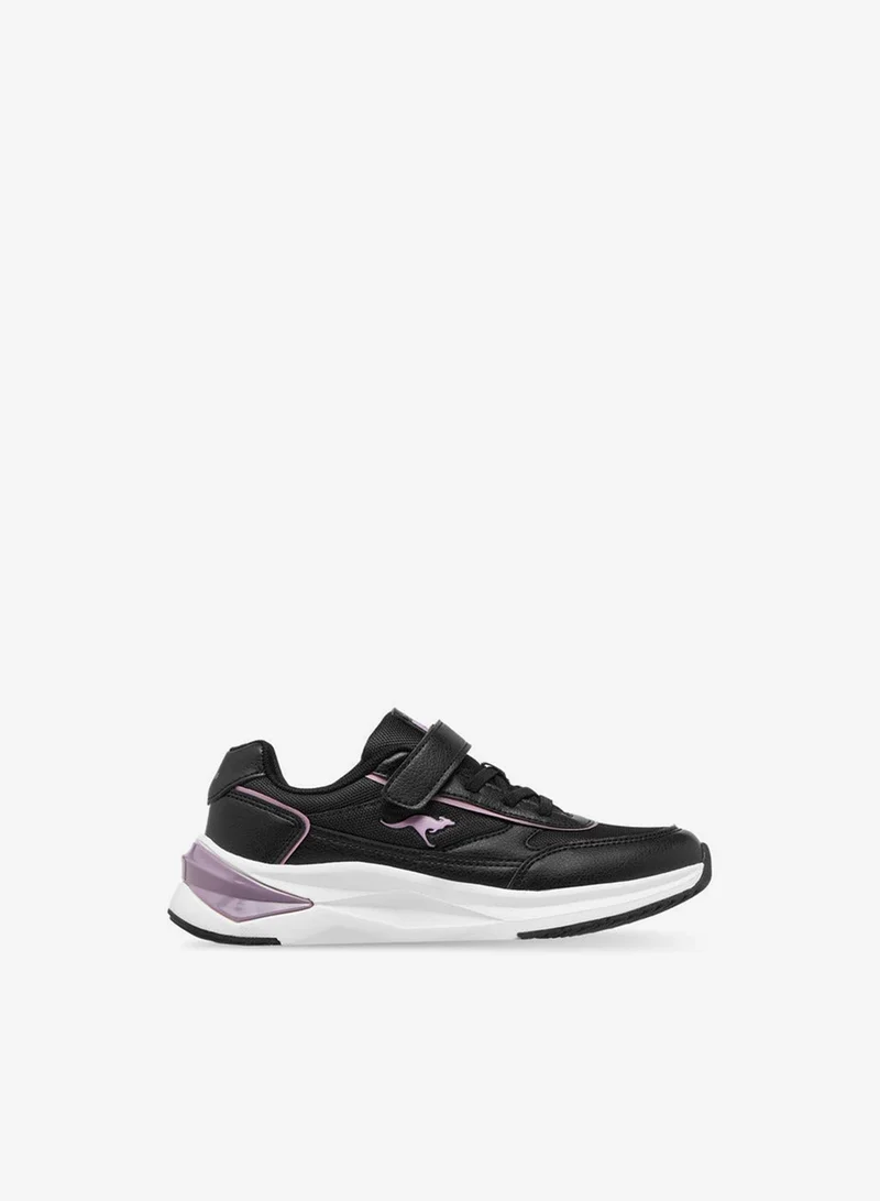 kangaROOS Girls' Panelled Sports Shoes with Hook and Loop Closure