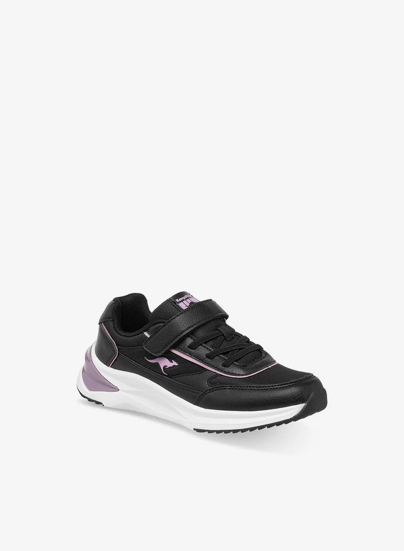 kangaROOS Girls' Panelled Sports Shoes with Hook and Loop Closure