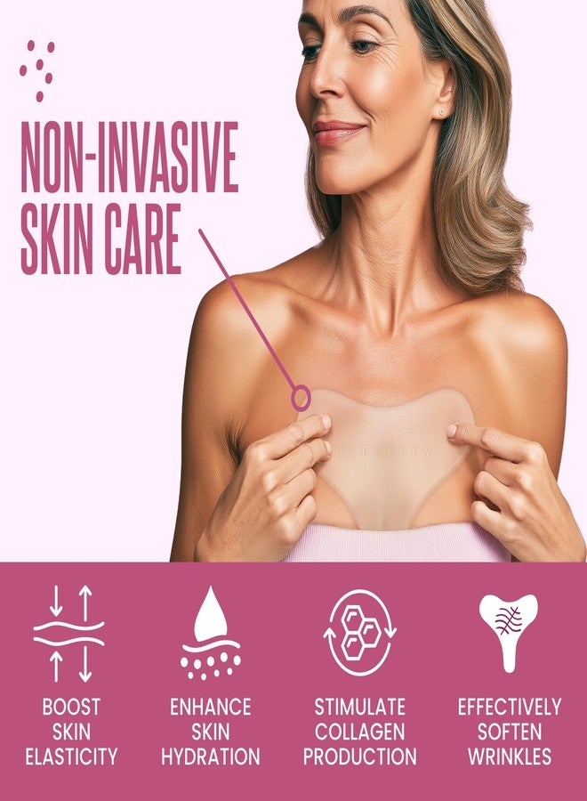 CLEVERFY Silicone Chest Wrinkle Patches for Side Sleeping – Reusable Décolleté Anti-Wrinkle Chest Pads for Overnight Line Prevention (6 Pack, T-Shape - Image 5