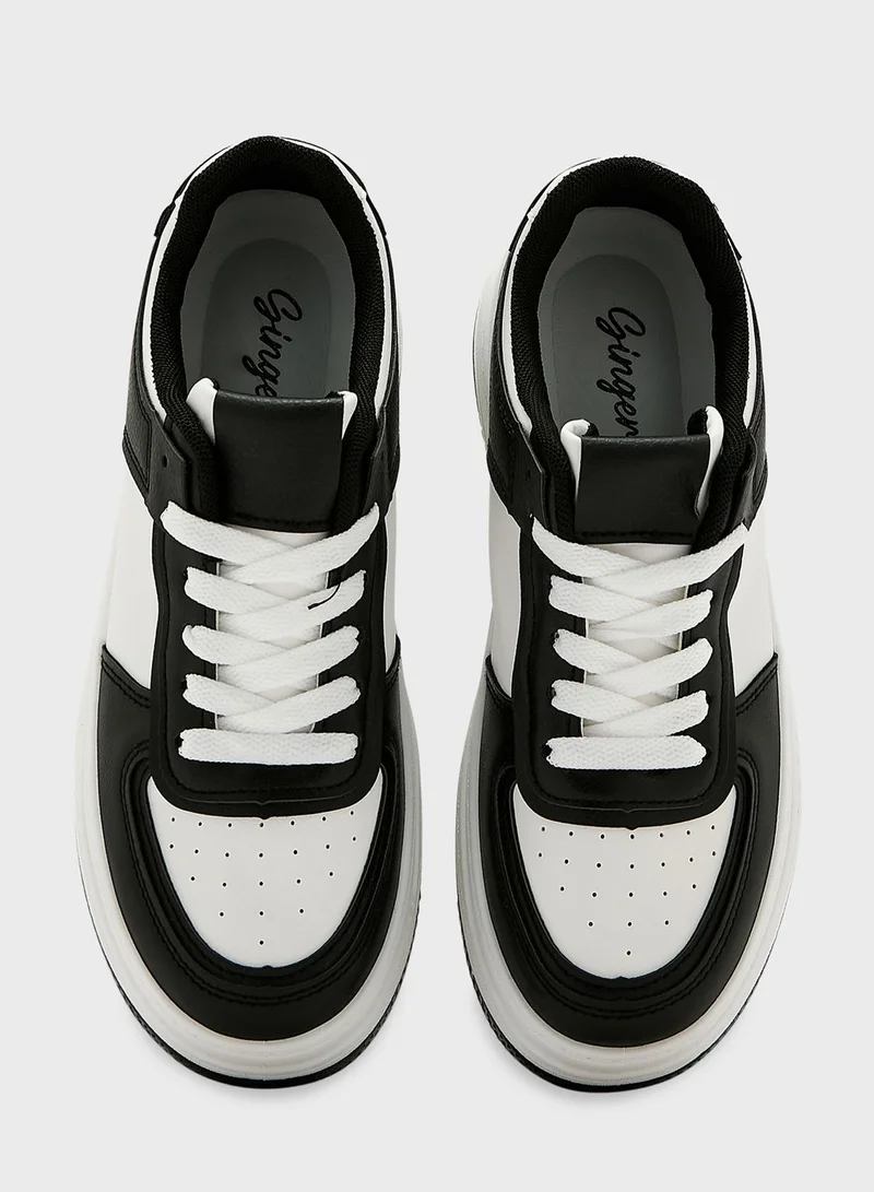 Ginger Platform Sneakers In Black