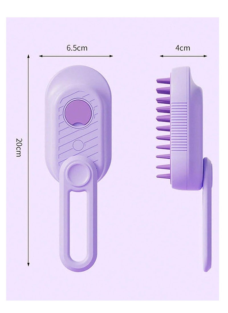Generic Pet spray massage brush, Spray design, soft massage head, USB charging Rotating Handle  - Image 3