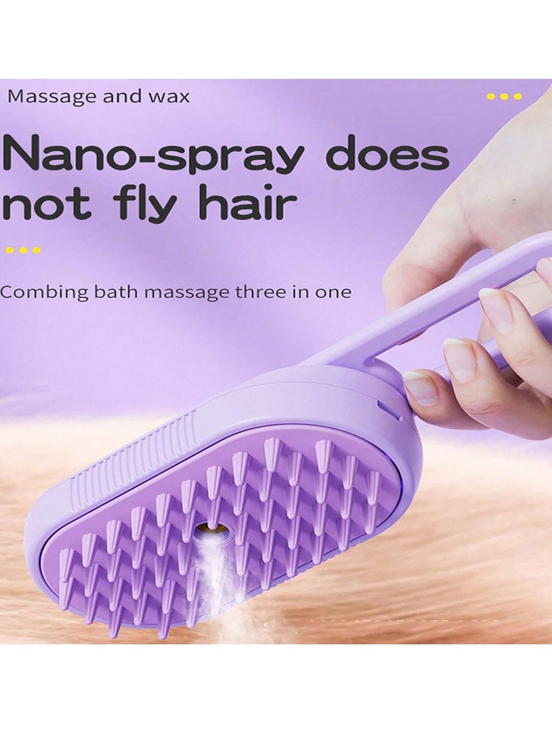 Generic Pet spray massage brush, Spray design, soft massage head, USB charging Rotating Handle  - Image 4