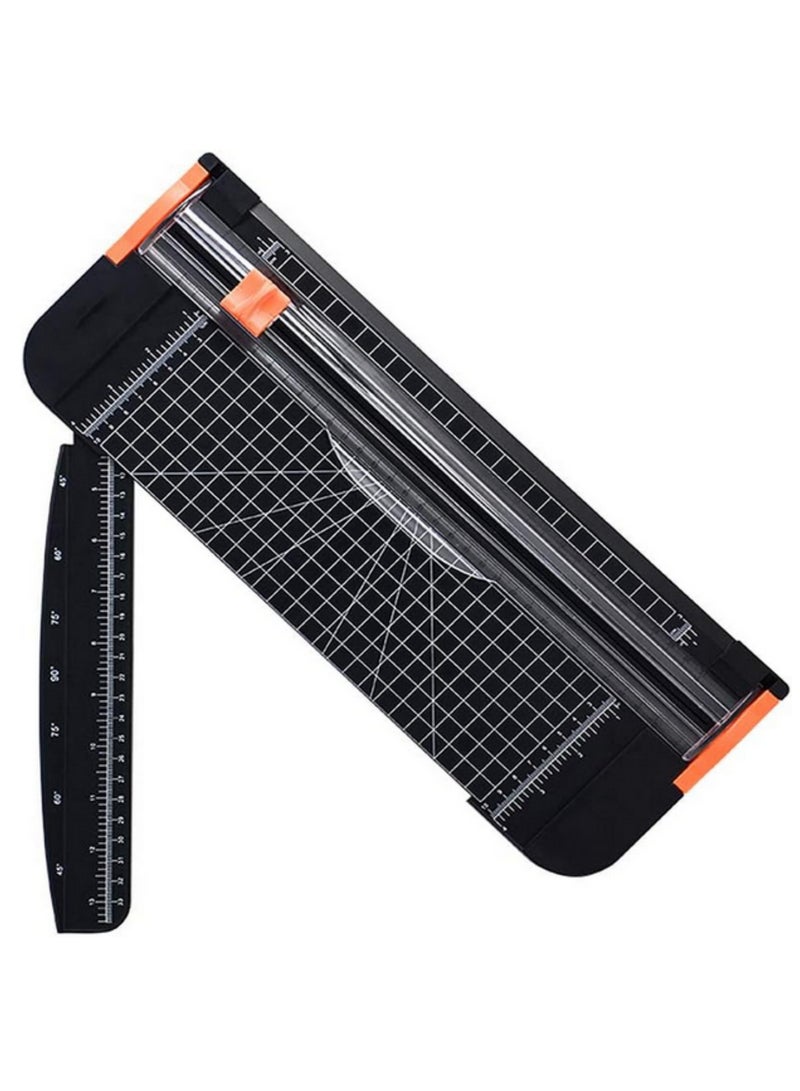 Generic A4 Paper Cutter 12 Inch Titanium Paper Trimmer Scrapbooking Tool with Automatic Security Safeguard and Side Ruler for Craft Paper Coupon Label and Cardstock - Image 1