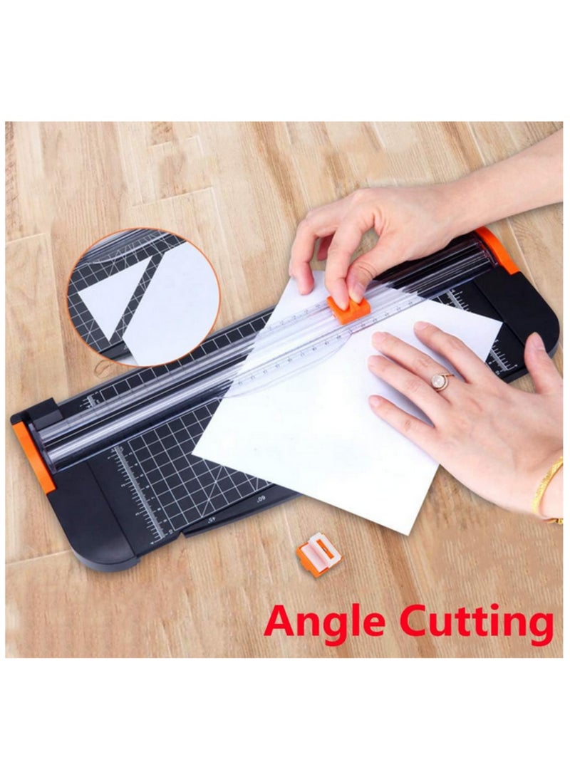 Generic A4 Paper Cutter 12 Inch Titanium Paper Trimmer Scrapbooking Tool with Automatic Security Safeguard and Side Ruler for Craft Paper Coupon Label and Cardstock - Image 5