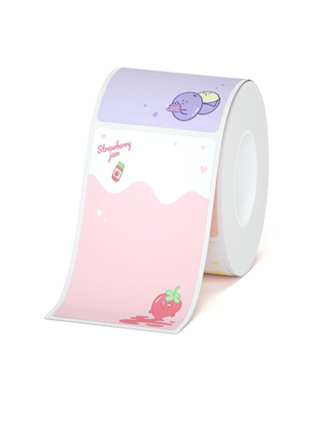 HPRT Thermal Labels for T20/T260LR Label Printer, 1.97" x 2.76"(50x70 mm) Waterproof Sticker Paper, Thermal Tape for HPRT T260LR Label Maker, 90 Labels/Roll, Fruit Desserts - Image 1