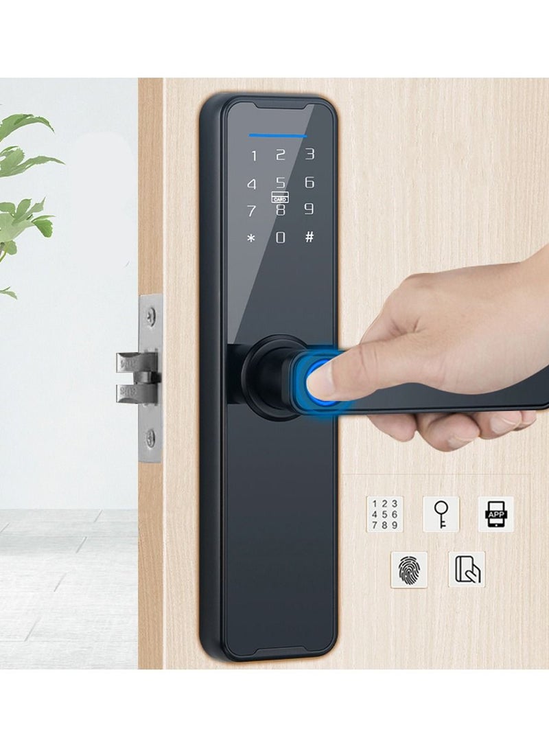 TUYA Smart door Lock Black TUYA APP - Image 1