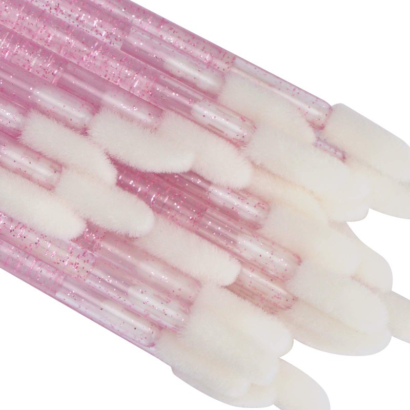 tifanso 300 PCS Lip Brush, Disposable Makeup Applicators, Lip Gloss Brush Lipstick Applicator Wands, Multicolor Makeup Tool Kits Beauty Lipstick Cosmetic (Crystal Pink) - Image 5