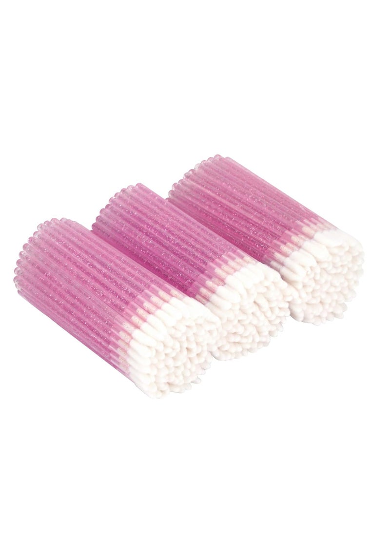 tifanso tifanso 300 PCS Lip Brush, Disposable Makeup Applicators, Lip Gloss Brush Lipstick Applicator Wands, Multicolor Makeup Tool Kits Beauty Lipstick Cosmetic (Crystal Pink)  - Image 1