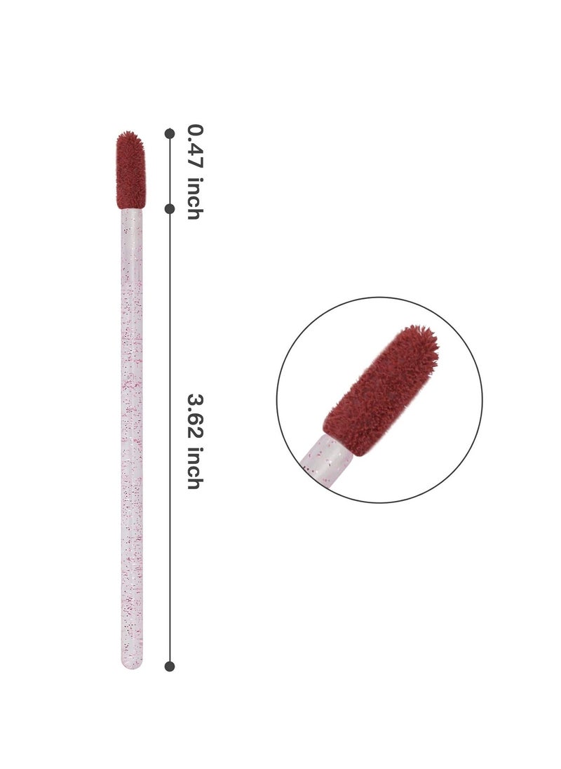 tifanso tifanso 300 PCS Lip Brush, Disposable Makeup Applicators, Lip Gloss Brush Lipstick Applicator Wands, Multicolor Makeup Tool Kits Beauty Lipstick Cosmetic (Crystal Pink)  - Image 2