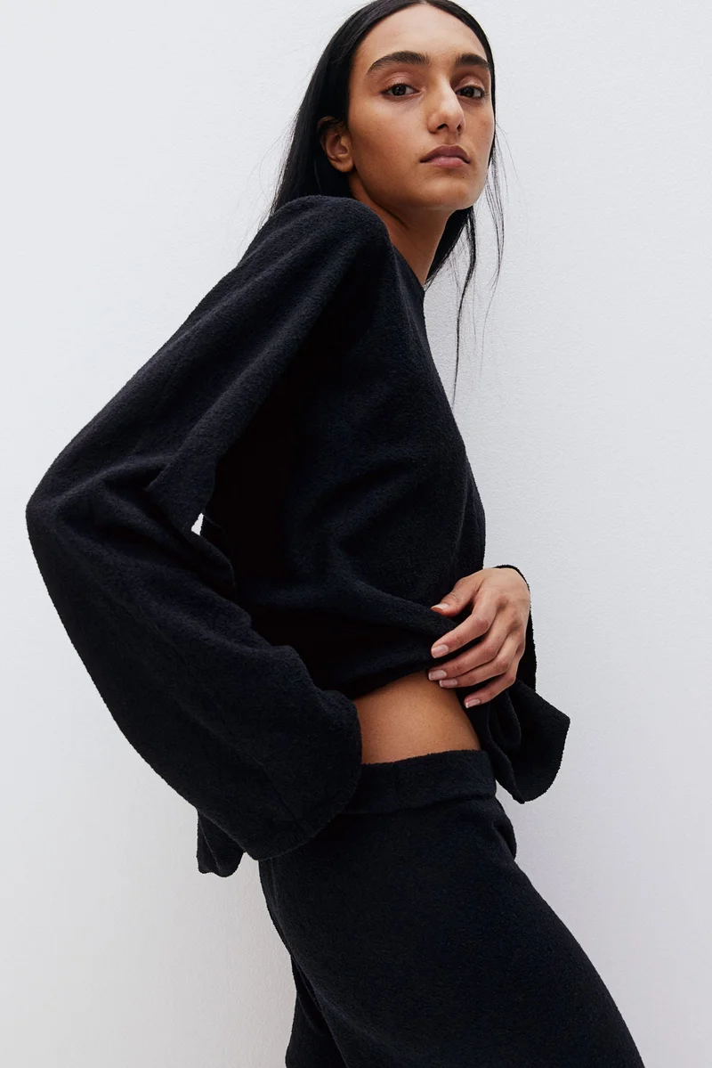 اتش اند ام Bouclé-knit jumper