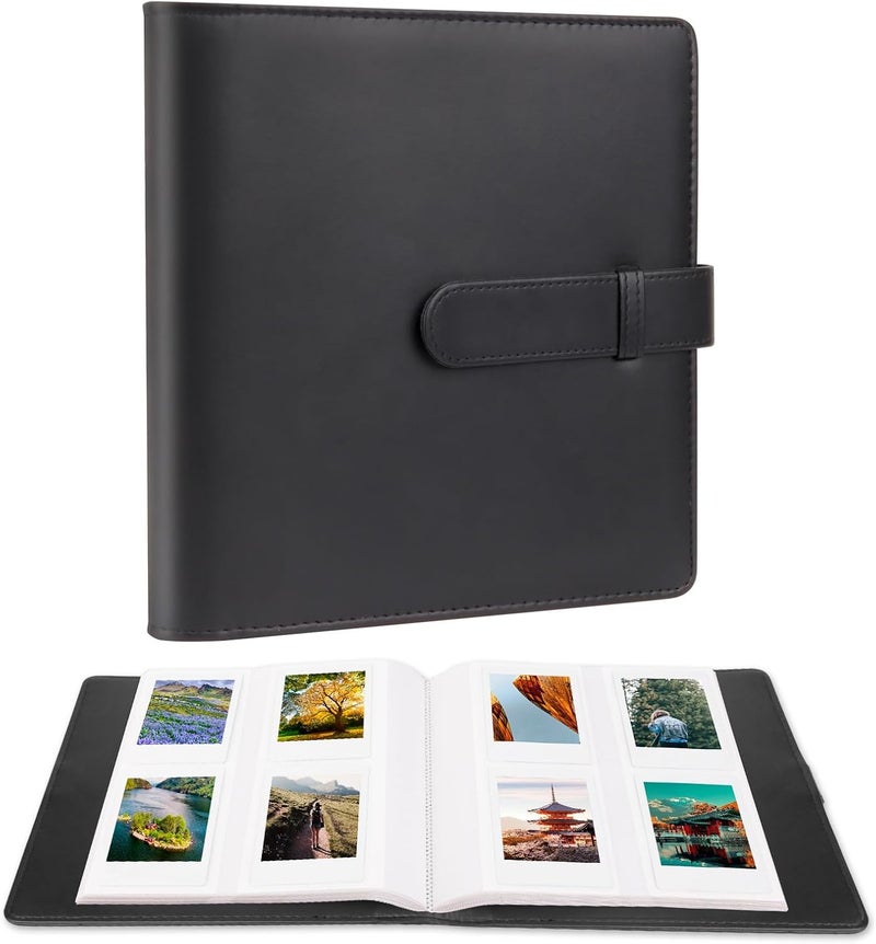 Ruibytree 256 Pockets Photo Album for Fujifilm Instax Mini LiPlay 12 11 9 8 40 Evo 7S Instant Camera/Mini Link Printer, Polaroid Snap Touch PIC-300 Z2300 Mint Zip Instant Camera Printer (Black) - Image 1