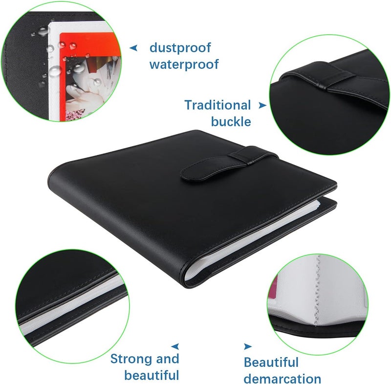 Ruibytree 256 Pockets Photo Album for Fujifilm Instax Mini LiPlay 12 11 9 8 40 Evo 7S Instant Camera/Mini Link Printer, Polaroid Snap Touch PIC-300 Z2300 Mint Zip Instant Camera Printer (Black) - Image 5