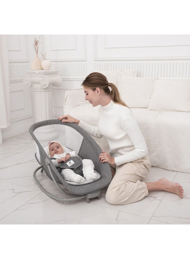 ماستيلا أرجوحة أطفال 4 في 1 مع تحكم بالتطبيق ومسند ظهر قابل للتعديل وكرسي هزاز كهربائي - موديل 8113 - Image 2