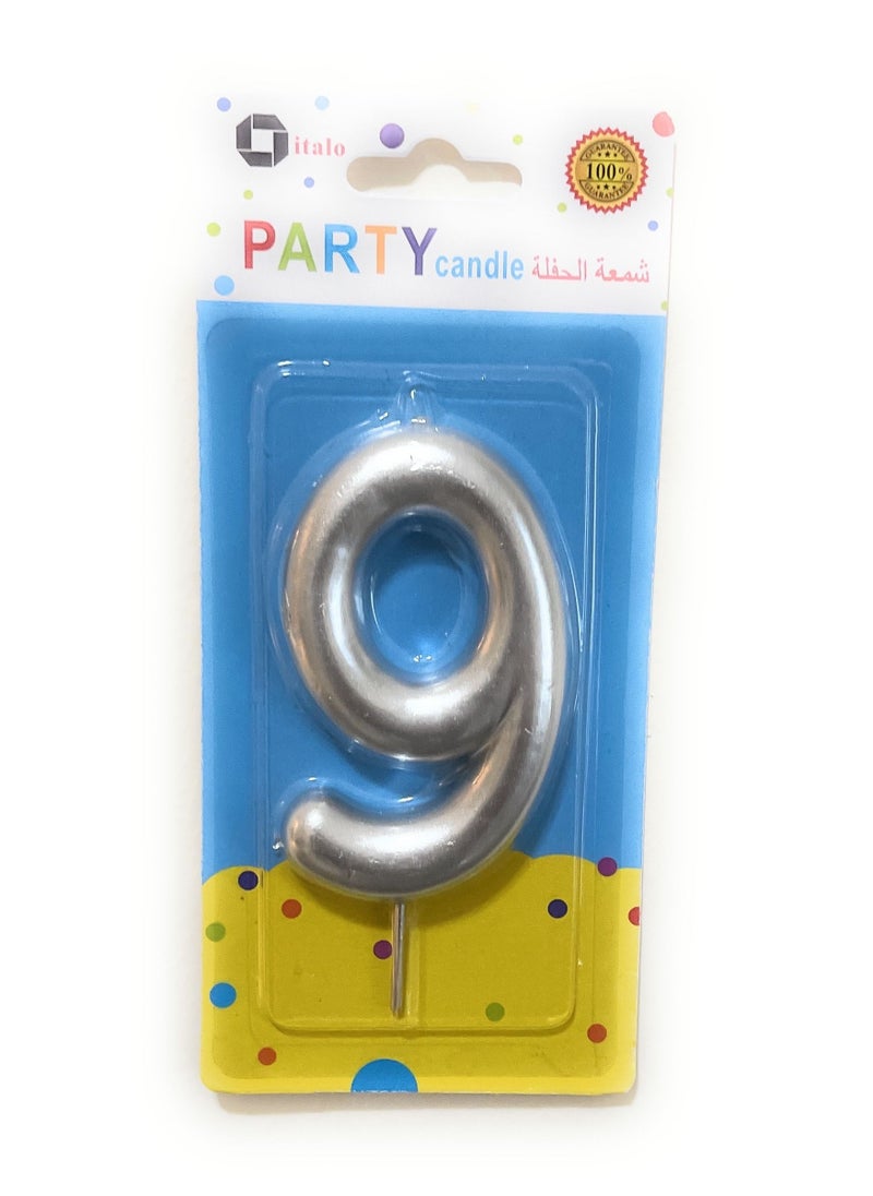 ITALO Party Number 9 Candle 