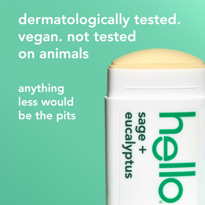 Hello باقة متنوعة من مزيل العرق (جوز الهند الحلو، الحمضيات الطازجة، الميرمية البيضاء) للنساء والرجال، خالي من الألمنيوم، خالي من بيكربونات الصوديوم، خالي من البارابين، حماية من الروائح لمدة 24 ساعة، 2.6 أونصة، 3 عبوات - Image 4