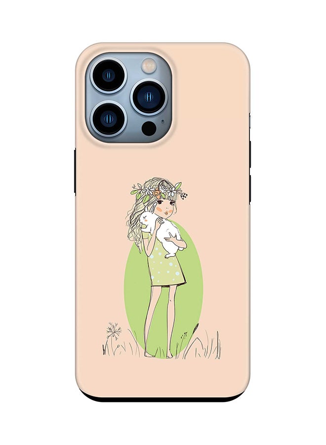 Tough Pro Series Case for Apple iPhone 14 Pro Dual Layer hybrid PC & TPU Customized Mobile Cover Shield with inner TPU protection Matte Finish - Bunny Cuddles