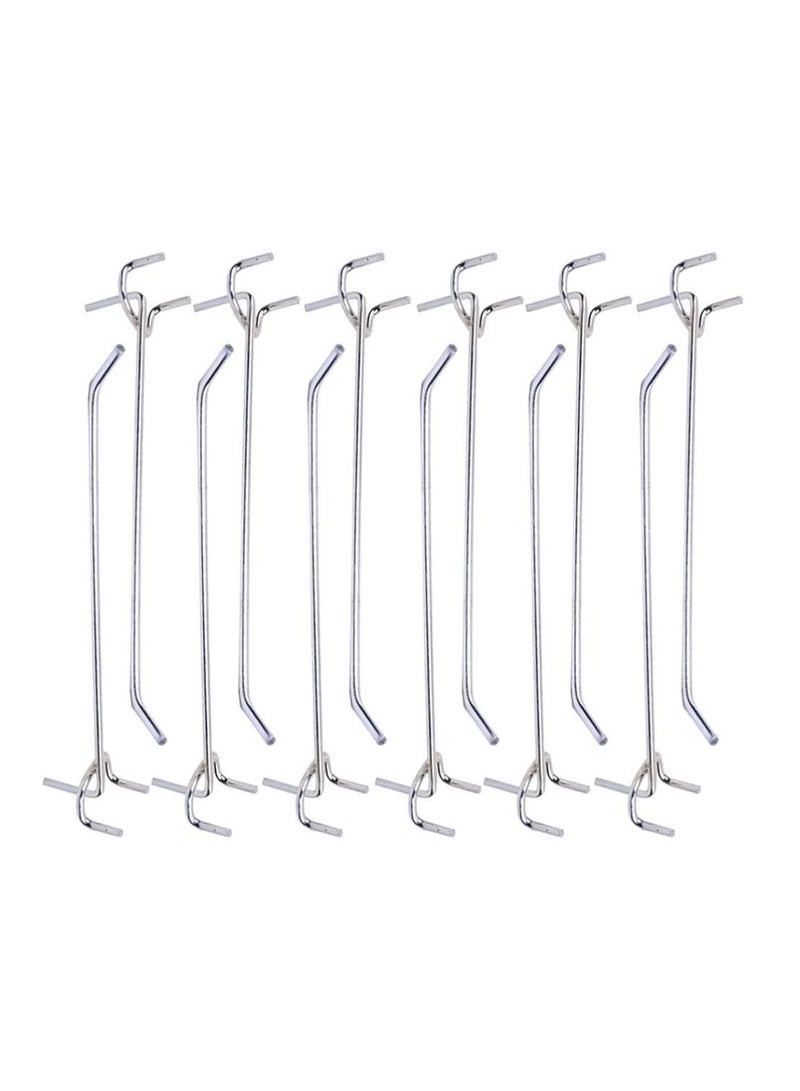 SYOSI 40Pcs Metal Hangers Pegboard Hooks Heavy Duty Metal Peg Board Shelving Hooks 20cm Stainless Steel S Hooks Organizer  - Image 1