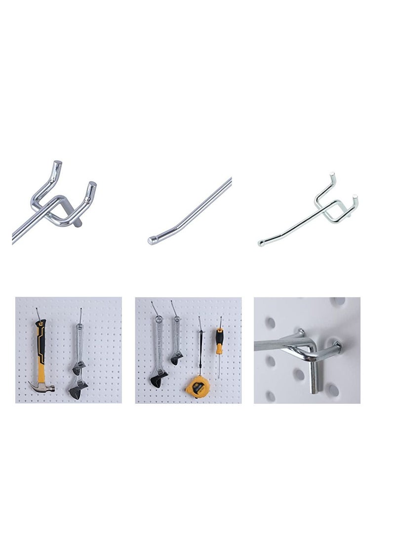 SYOSI 40Pcs Metal Hangers Pegboard Hooks Heavy Duty Metal Peg Board Shelving Hooks 20cm Stainless Steel S Hooks Organizer  - Image 5