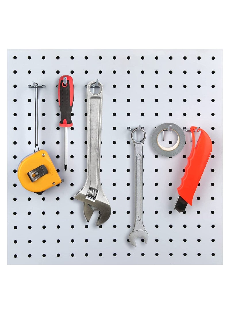 SYOSI 40Pcs Metal Hangers Pegboard Hooks Heavy Duty Metal Peg Board Shelving Hooks 20cm Stainless Steel S Hooks Organizer  - Image 3