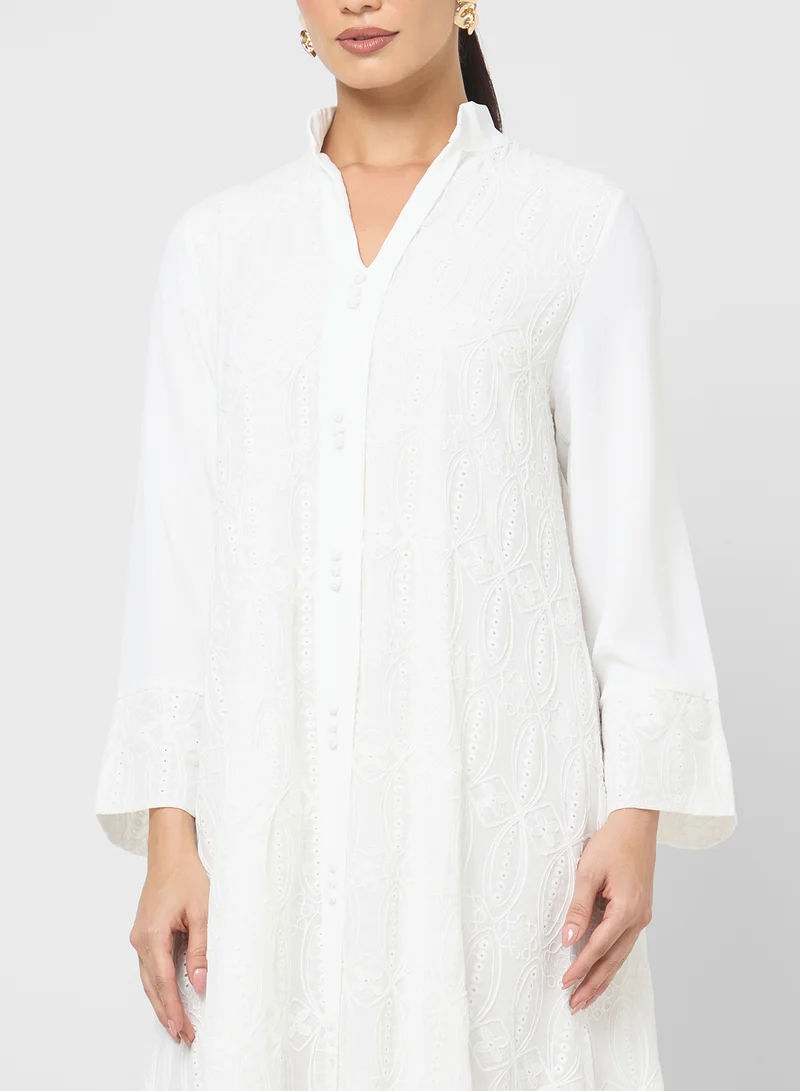 Khizana Patterned Jalabiya