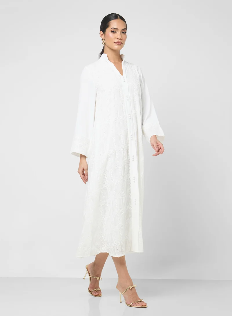 Khizana Patterned Jalabiya