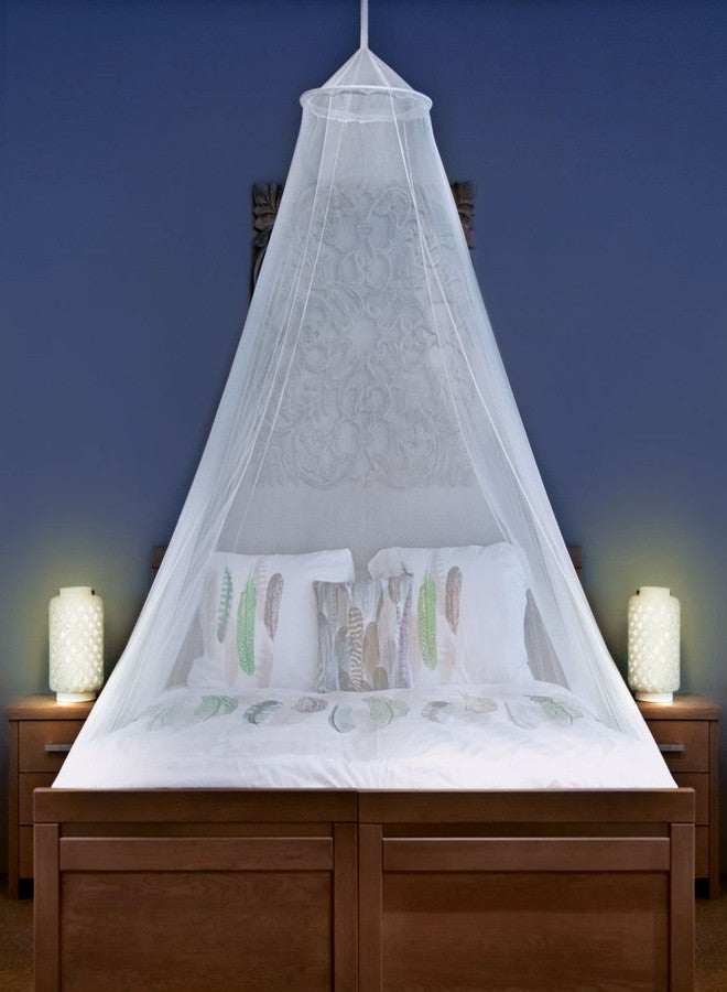Universal Backpackers Mosquito Net for Single to King-Sized Beds - Fully-Enclosed Bed Canopy for Travel or Decoration - Free Bag, Hanging Kit & Adhesive Ceiling Hooks for Easy Setup - Image 1