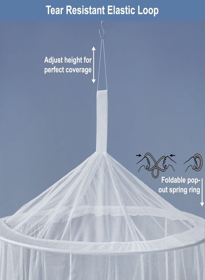 Universal Backpackers Mosquito Net for Single to King-Sized Beds - Fully-Enclosed Bed Canopy for Travel or Decoration - Free Bag, Hanging Kit & Adhesive Ceiling Hooks for Easy Setup - Image 3