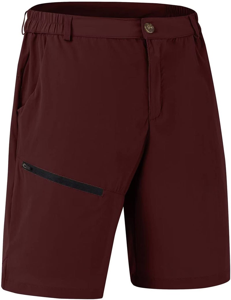 Generic Cross-border Europe and the United States summer new hot-selling mens quick-drying all-match breathable sports fashion outdoor running mountaineering shorts dark red