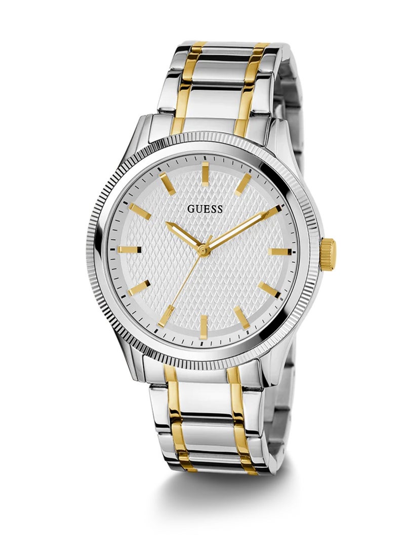 GUESS Dex Men's Two Tone Silver Analog Stainless Steel Watch GW0626G4 - 44m - Image 5