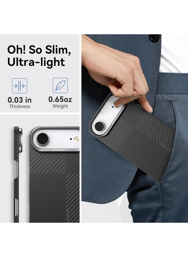 RAPTIC Aramid Geotik for iPhone Air Case [MagSafe] Ultra Slim 1500D Aramid Fiber cover - Mondrian - Image 5