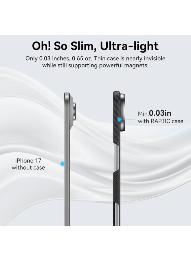 RAPTIC Aramid Geotik for iPhone Air Case [MagSafe] Ultra Slim 1500D Aramid Fiber cover - Mondrian - Image 3