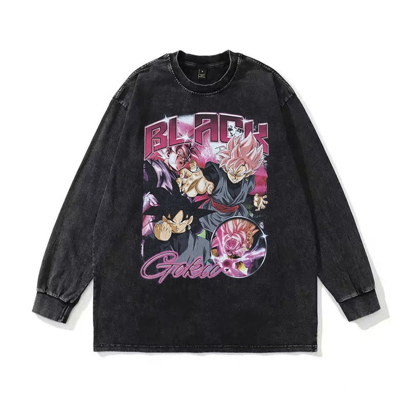 230g retro fried snowflake washed T-shirt Europe and the United States cross-border cotton t loose bottoming round neck pullover heavy t-shirt men - Image 1